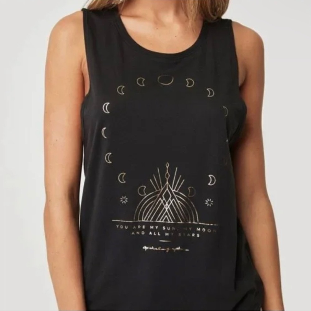Spiritual gangster moon muscle tank
